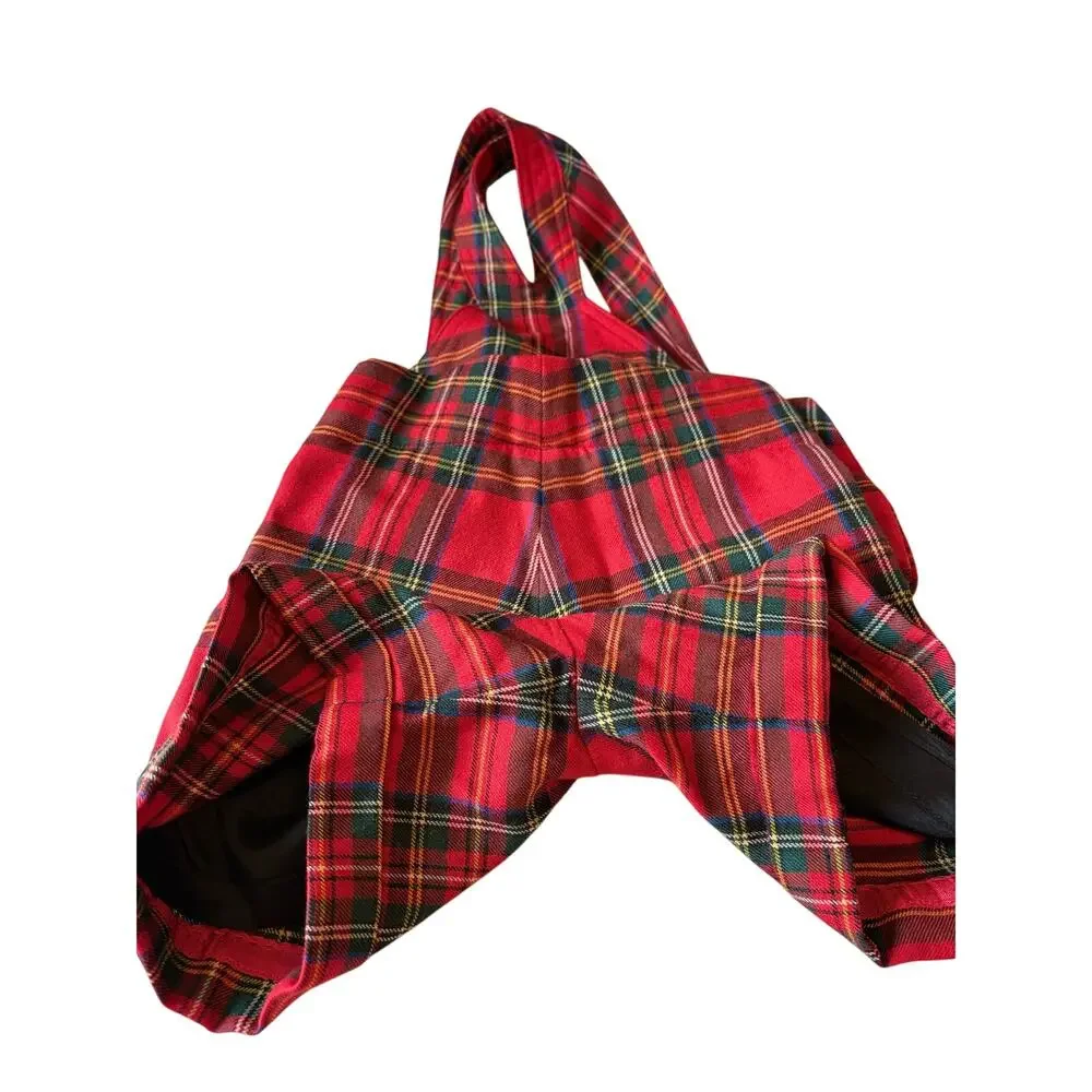 Ralph Lauren Plaid Suspender Bib Front Shorts Toddler Boy's Size 18-24 months